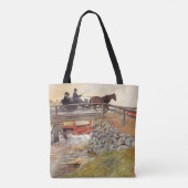 Carl Larsson - De brug Tote Bag (Achterkant)
