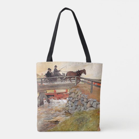 Carl Larsson - De brug Tote Bag (Achterkant)