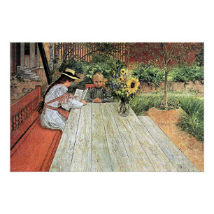 Carl Larsson - De eerste les Perfect Poster