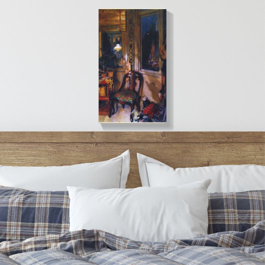 Carl Larsson de Speelgoedhoek Canvas Afdruk (Insitu (Slaapkamer))