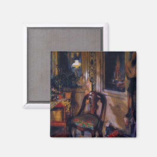 Carl Larsson de Speelgoedhoek Magneet (Voorkant / Achterkant)