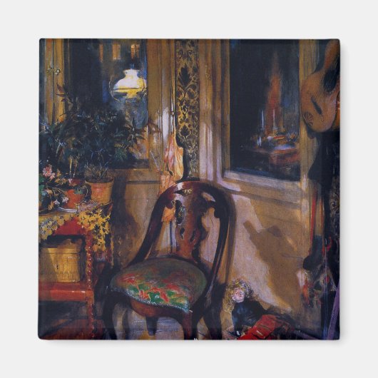 Carl Larsson  de Speelgoedhoek Magneet (Voorkant)