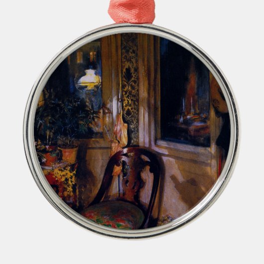 Carl Larsson  de Speelgoedhoek Metalen Ornament (Voorkant)