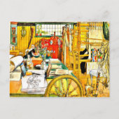 Carl Larsson - De workshop Briefkaart (Voorkant)