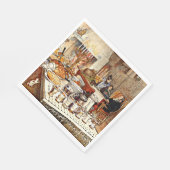 Carl Larsson: Detail of Kerstmis, Servet (Hoek)