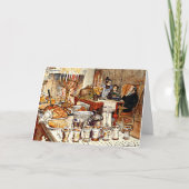 Carl Larsson: Detail van Kerstavond, Kaart (Voorkant)