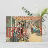 Carl Larsson - Een dag van feestvieren Kaart (Staand voorkant)