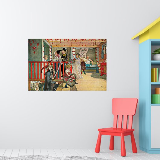Carl Larsson - Een dag van feestvieren Poster (Kinderkamer 1)