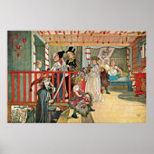 Carl Larsson - Een dag van feestvieren Poster (Voorkant)