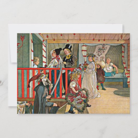 Carl Larsson - Een dag van viering Kaart (Voorkant)