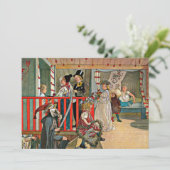 Carl Larsson - Een dag van viering Kaart (Staand voorkant)