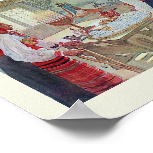 Carl Larsson En Bergman Stuga Poster (Hoek)