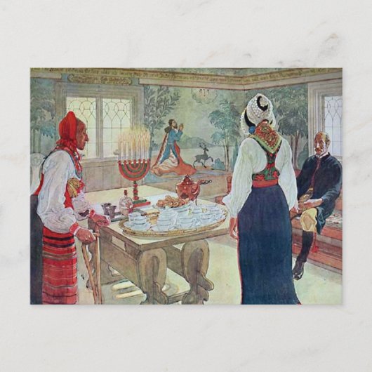 Carl Larsson Engelse Bergman Stuga Briefkaart (Voorkant)