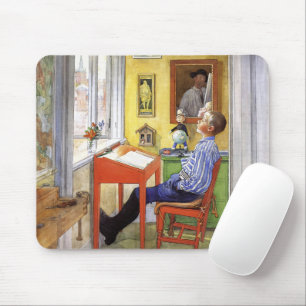 Carl Larsson Esbjorn bij Rode Bureaustoel Vintage Muismat