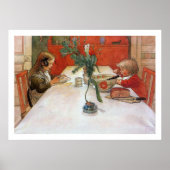 Carl Larsson Evening Meal Fine Art Print (Voorkant)
