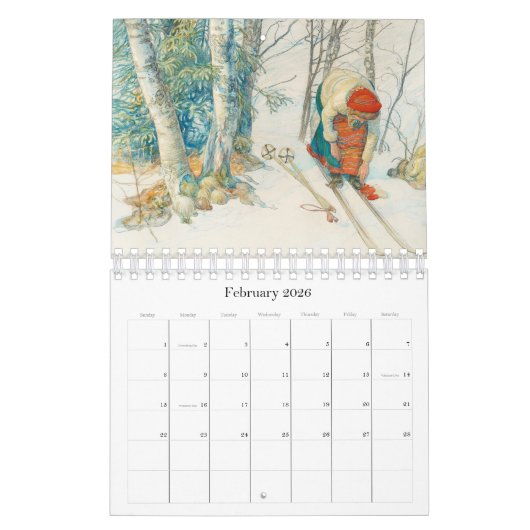 Carl Larsson Family Waterverven 2019 Agenda Kalender (Feb 2026)