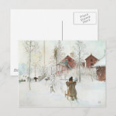 Carl Larsson Front Yard en het washuis Briefkaart (Voorkant / Achterkant)