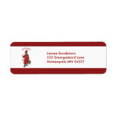 Carl Larsson God Jul Kerstmis Etiket (Voorkant)