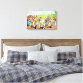 Carl Larsson heeft geen zomerwind Canvas Afdruk (Insitu (Slaapkamer))