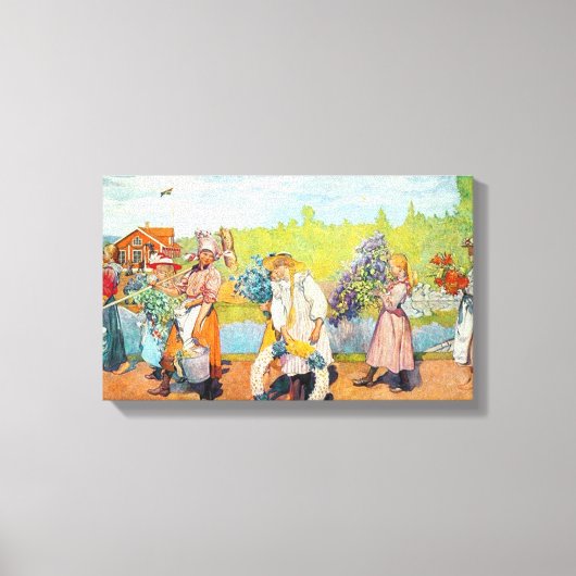 Carl Larsson heeft geen zomerwind Canvas Afdruk (Voorkant)