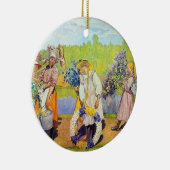 Carl Larsson heeft geen zomerwind Keramisch Ornament (Rechts)