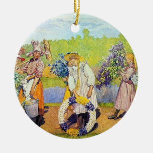 Carl Larsson heeft geen zomerwind Keramisch Ornament