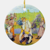 Carl Larsson heeft geen zomerwind Keramisch Ornament (Achterkant)