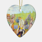 Carl Larsson heeft geen zomerwind Keramisch Ornament (Links)