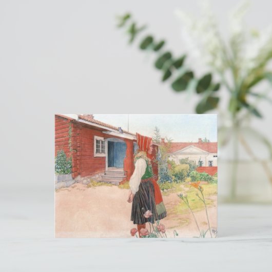 Carl Larsson het Huis Falun Briefkaart (Staand voorkant)