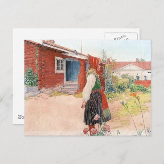 Carl Larsson het Huis Falun Briefkaart (Voorkant / Achterkant)