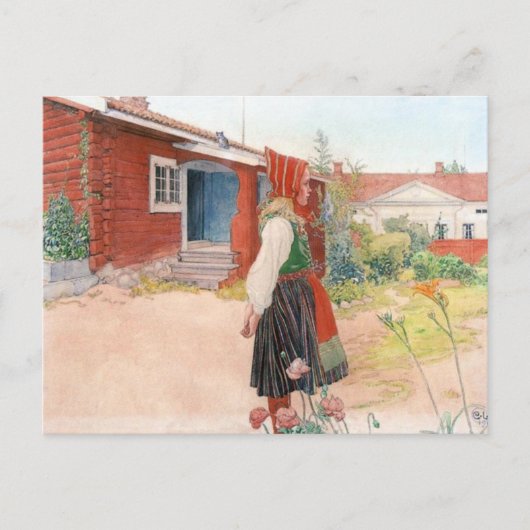 Carl Larsson het Huis Falun Briefkaart (Voorkant)