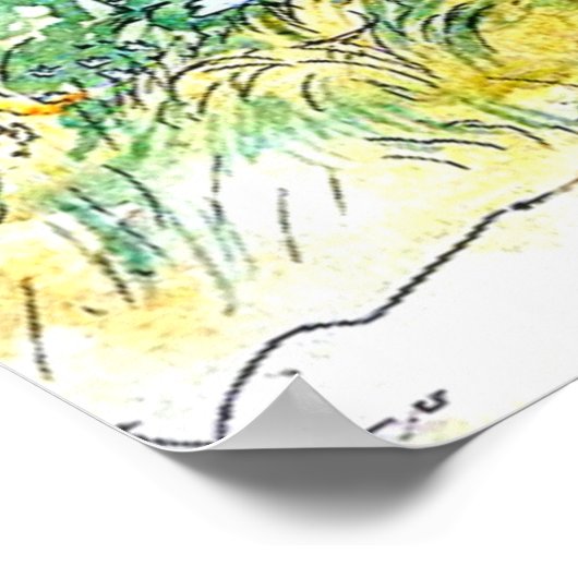 Carl Larsson - Het huisje, Poster (Hoek)