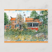 Carl Larsson: Het huisje, schilderij van Larsson Briefkaart (Voorkant)