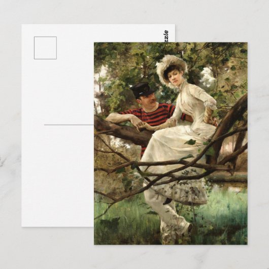 Carl Larsson - Idyll, Briefkaart (Voorkant / Achterkant)