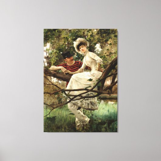 Carl Larsson - Idyll Canvas Afdruk (Voorkant)