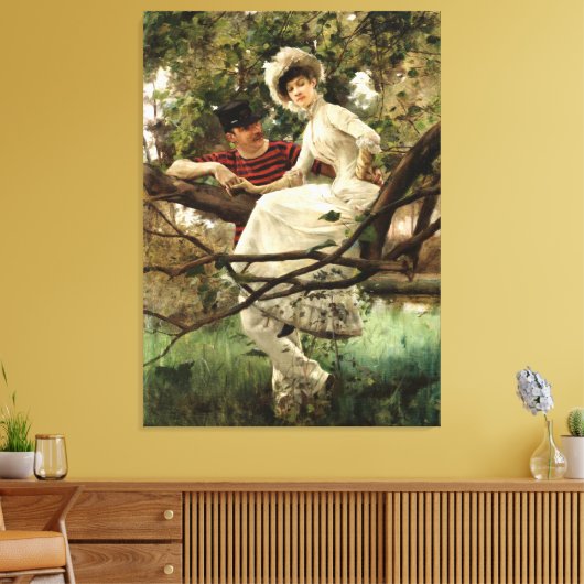 Carl Larsson - Idyll Canvas Afdruk (Insitu (Woonkamer))