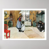 Carl Larsson in de Keuken Fine Art print (Voorkant)