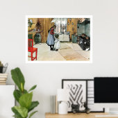 Carl Larsson in de Keuken Fine Art print (Thuiskantoor)