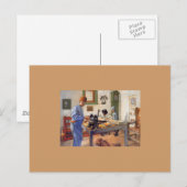 Carl Larsson in Workshop 1853 Briefkaart (Voorkant / Achterkant)