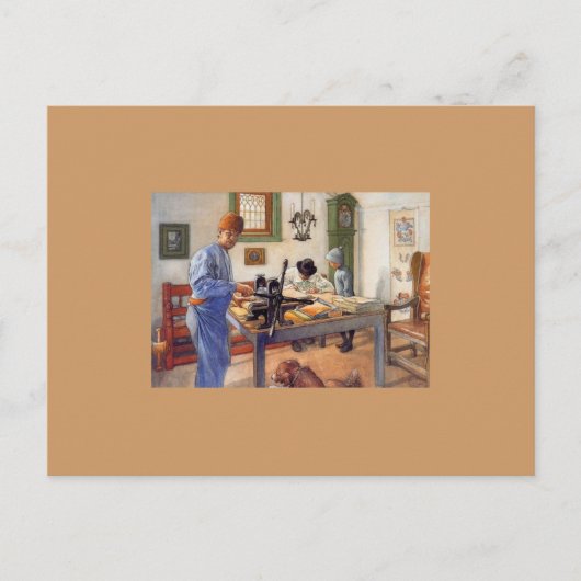 Carl Larsson in Workshop 1853 Briefkaart (Voorkant)