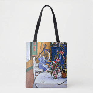 Carl Larsson, Interieur met een Cactus, Tote Bag