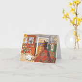 Carl Larsson - Karin Reading Kaart (Gele Bloem)