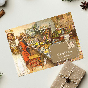  Carl Larsson  kerstavond Feestdagenkaart