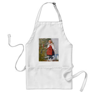 Carl Larsson kerstboom Apron Standaard Schort