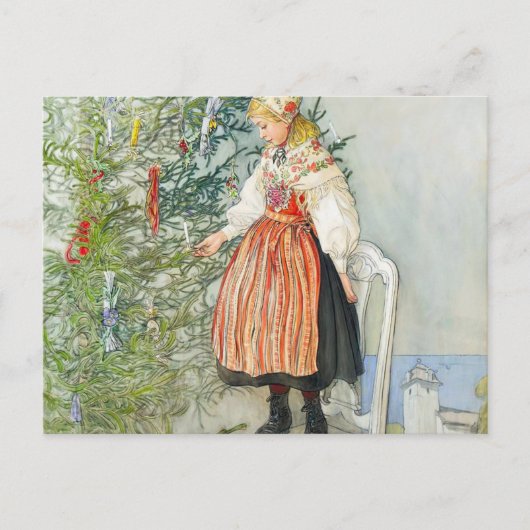 Carl Larsson kerstboom Briefkaart (Voorkant)