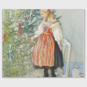 Carl Larsson kerstboom Cadeaupapier (Vlak)