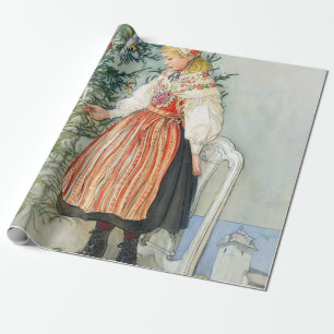 Carl Larsson kerstboom Cadeaupapier