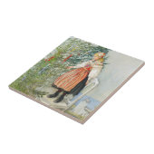 Carl Larsson kerstboom Tegeltje (Zijkant)