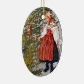 Carl Larsson kerstboomversier Keramisch Ornament (Rechts)