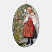 Carl Larsson kerstboomversier Keramisch Ornament (Links)